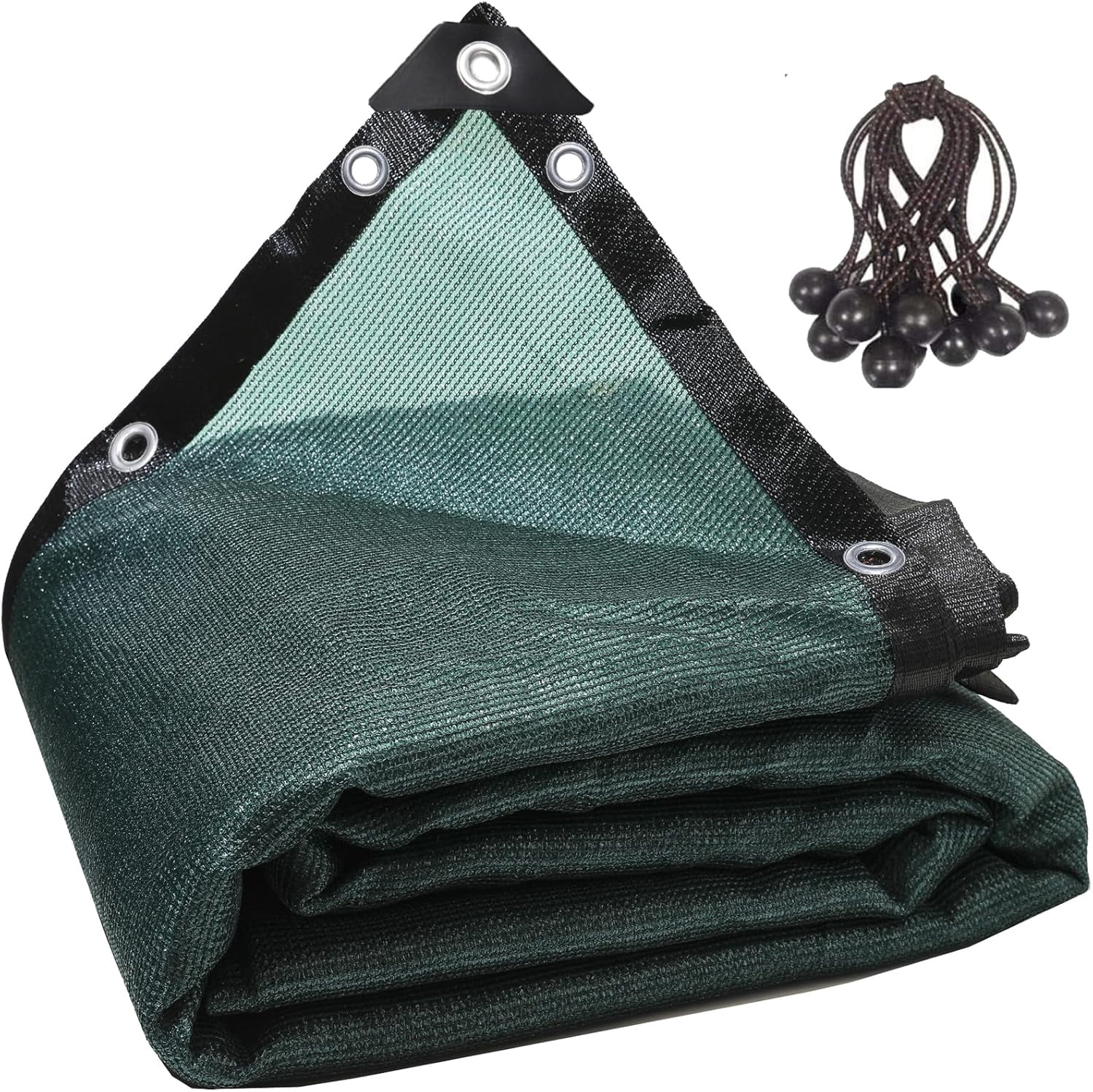 90% Green Shade Cloth 12ft x 14ft Heavy Duty Outdoor Mesh Tarp with Grommets, Sun Shade Canopy for Patio, Garden, Greenhouse, Chicken Coops, Plants Vegetables, Swimming Pool