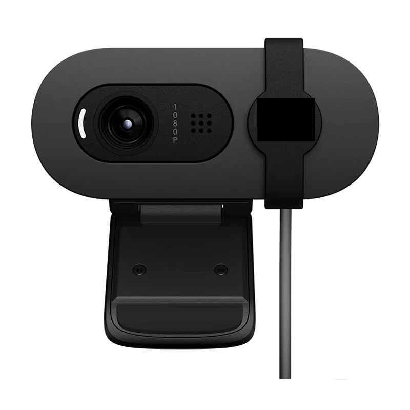 90 HD 1080p webcam with automatic light balancing, integrated privacy shutter, and built-in microphone
