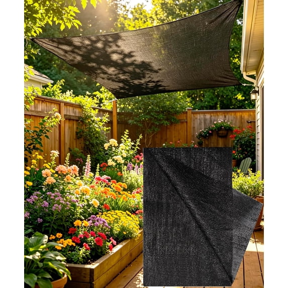 90% Heavy Duty Black Sun Shade Net 10x10FT | UV Protection Mesh for ...