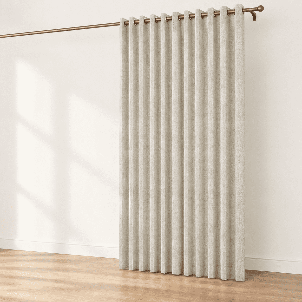 90 Inch Approximate Pinch Pleated Curtafor Living Room Cream Thick Faux