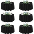 thumbnail image 1 of 90 Inch Round Tablecloths Black, 6 Pack - Circle Fabric Cloth Table Cloths for Wedding Party Reception Banquet Birthday, Washable Polyester Table Cover (Fit 30-72 Inch Tables), 1 of 8