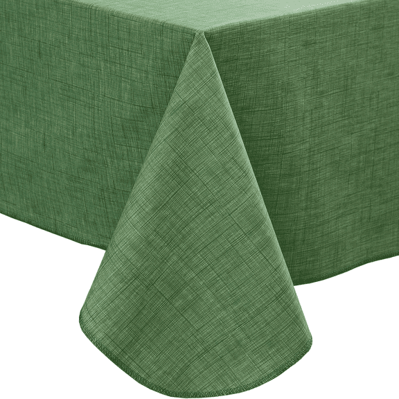 90 Inch Stain & Wrinkle Resistant Washable Polyester Tablecloth, Decorative Table Cover for Dining Table, Parties, Weddings & Daily Use