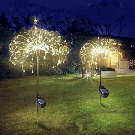 90-Light Christmas Courtyard Decoration LED Flower Arrangement Lamp, Wenini Warm White Plug Light with 2 Functions 6-18H Timer, Bendable Copper Wire Solar Light for Outdoor Garden Wedding Patio