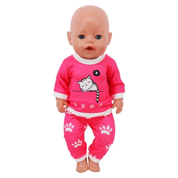 Toys Doll Clothes Children's Toys Dress up Casual Pajamas Doll Clothes for 18 Inch Doll Accessory Girl's Toy