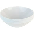 thumbnail image 1 of (90 PACK) EcoQuality 16 oz White Plastic Round Bowls - Disposable Plastic Soup Bowls, Heavy Duty Plastic Salad Bowls, Dessert Bowl for Baby Showers, Weddings, Birthday Party, 1 of 3