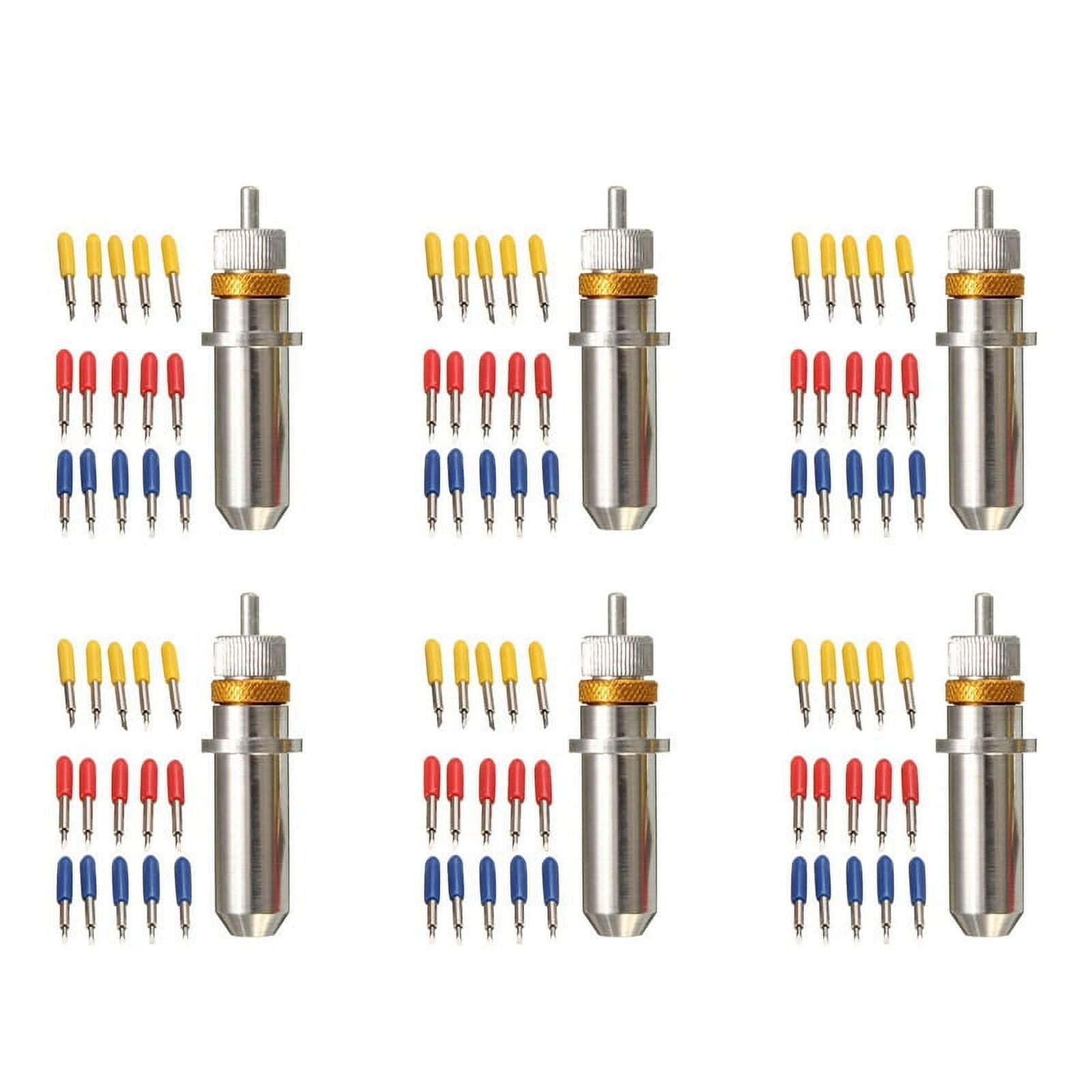 90 PCS 30/45/60 Degree Vinyl Cutter Carbide Blades with Blade Holder Blade Housing for Silhouette Cameo 3 Vinyl