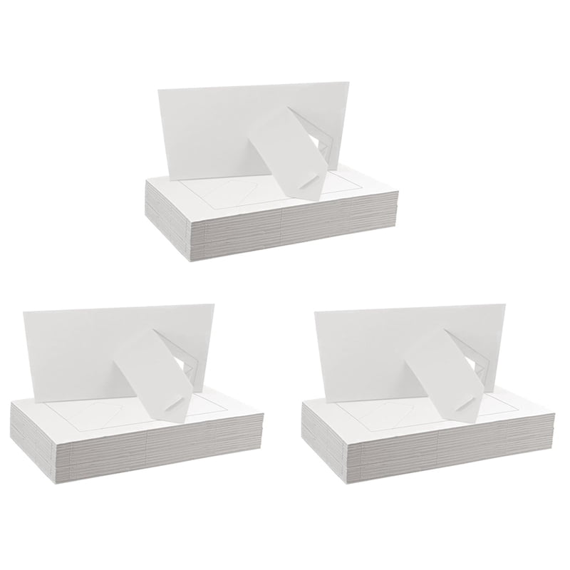 90 Pack Paper Picture Frames for 4 X 6Inch Photos, Standing White