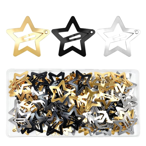 90 Pack Star Hair Clips for Women Girls, Cute Metal Hair Accessories for Daily Wear Party Gifts
