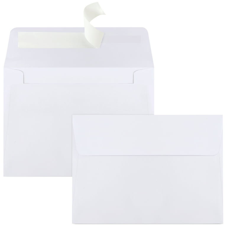 Joyberg 50 Packs 5x7 Envelopes, White A7 Envelopes for Invitations,  Printable, Self Seal for Weddings, Invitations, Photos, Postcards, Greeting  Cards, Mailing