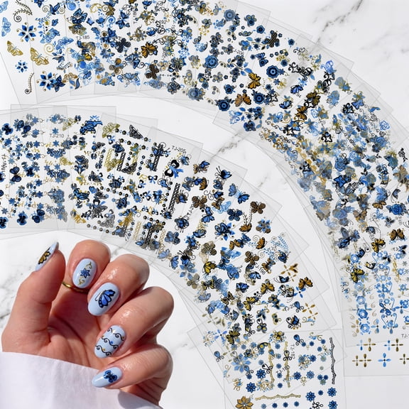 90 Pcs 3D Nail Art Tips Stickers Decals For Stunning Manicure Designs