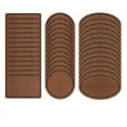 thumbnail image 1 of 90 Pcs Leatherette Blank Hat Patches Iron on Patch Rustic Faux Leather for Jacket Backpack, 1 of 7
