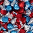 thumbnail image 1 of 90 Pcs Patriotic Hershey's Kisses Chocolate with Red, Blue, & Silver Foil for 4th of July, 1 of 7