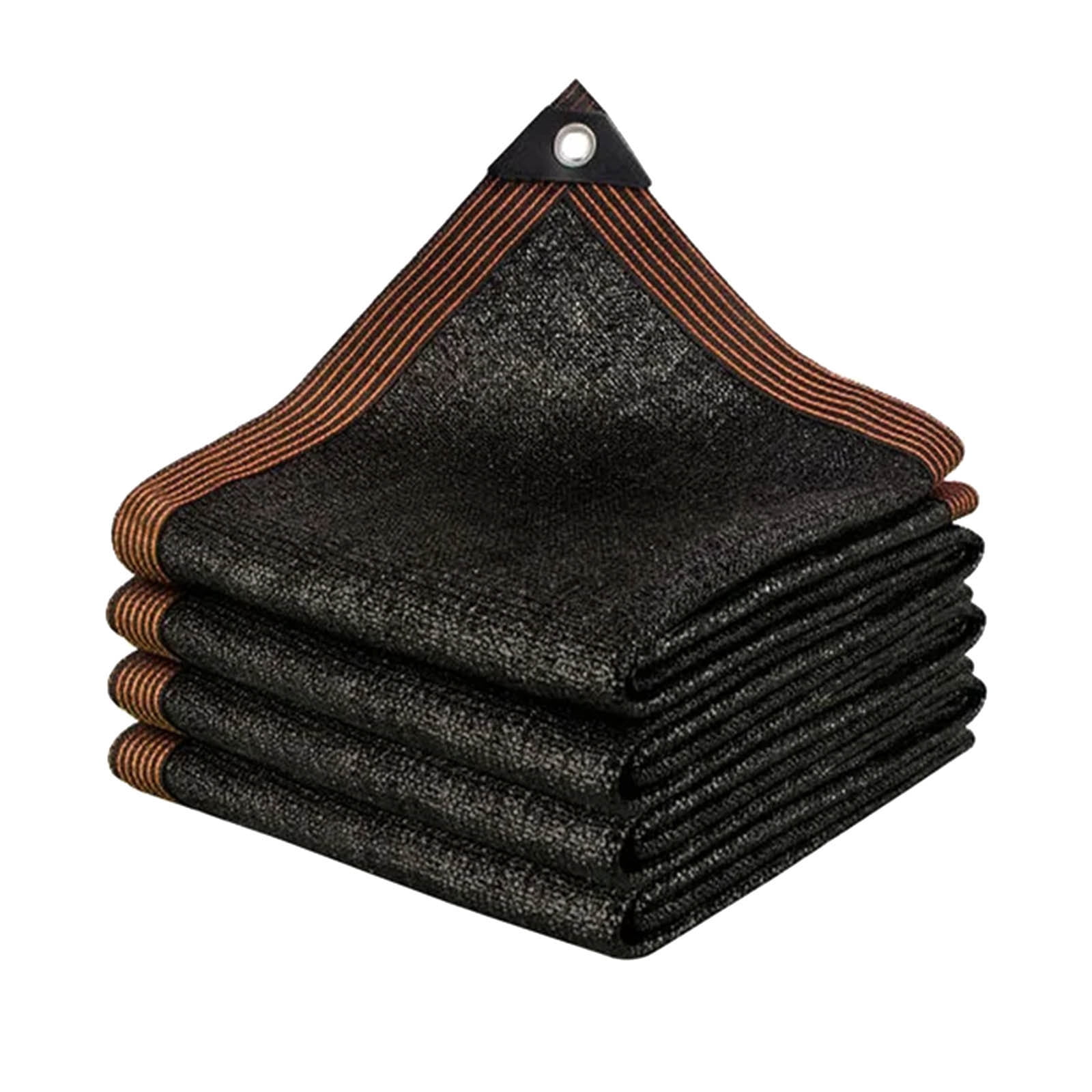 90 Percent Black Shade Cloth, Durable Mesh Tarp with Grommets, Garden Sun Shade Netting with Taped Edge for Cover, Greenhouse, Patio, Tomatoes, Chicken Coop