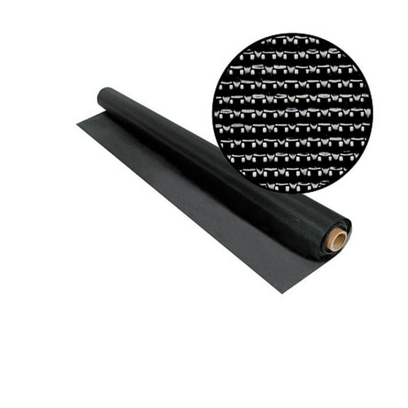 90% Phifer Solar Screen Kit - 36-in x 100-ft - Solar Window Screen Roll & Roller Tool - Black