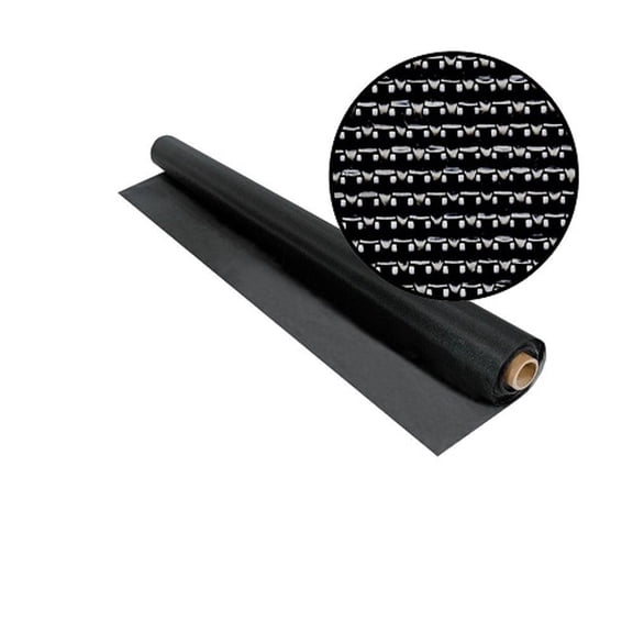 90% Phifer Solar Screen Kit - 96-in x 100-ft - Solar Window Screen Roll & Roller Tool - Black