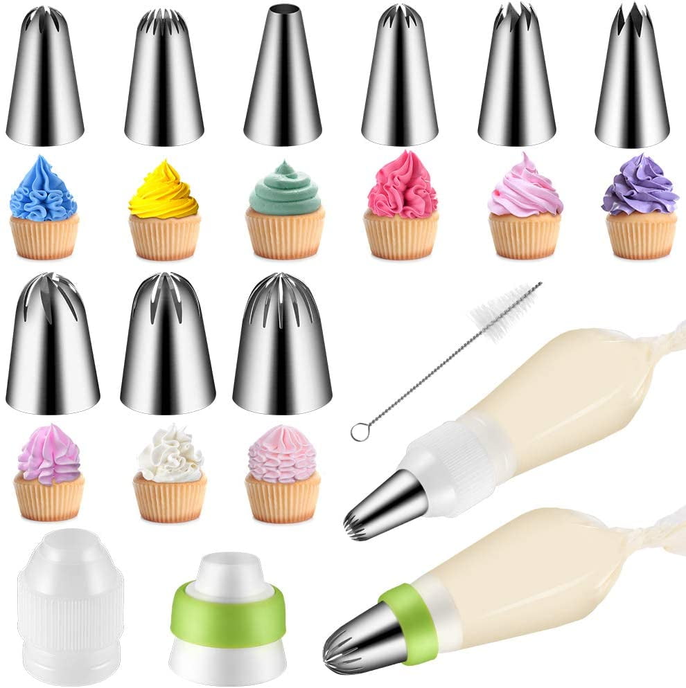 Buy Original Mart 6 Pc Cake Decorating Nozzle with Piping Bag Stainless  Steel Piping Cream Frosting Nozzles Online at Low Prices in India -  Amazon.in