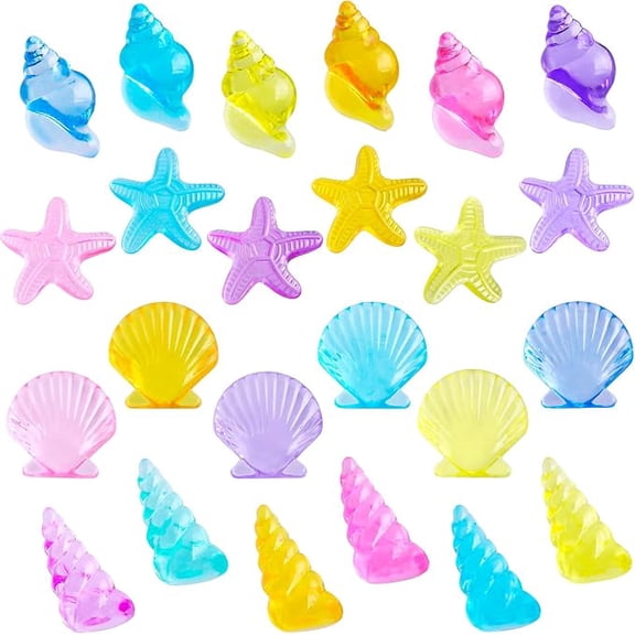90 Piece Plastic Seashell Toys Ocean Sea Creature Party Decorations