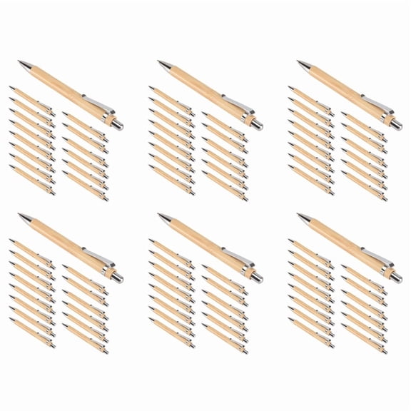 90 Pieces Bamboo Retractable Ballpoint Pen Black Ink 1 mm Office Products Pens Bamboo Ballpoint Pen Wood Ballpoint Pens,90 x ballpoint pens,Wood Color