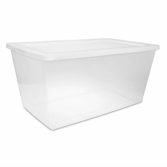 90 Qt. Storage Box Plastic Adult, White