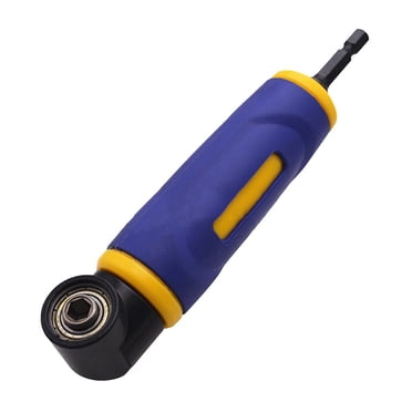 1/4" Right Angle Drill Adapter With Flexible Shaft Extension - 11.6 Inch - Black