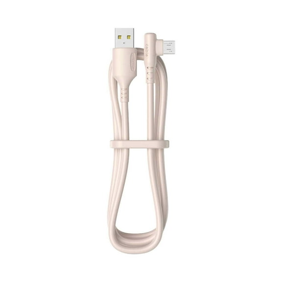 90° Right Angle USB C Cable Silicone Material 3A Fast Charging Durable for Phones and Tablets