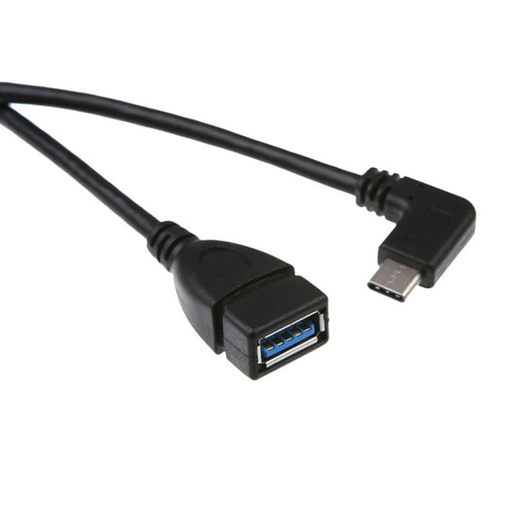 90 Right Angled USB C OTG Data Cable with Reversible Design for Multiple Devices and Charging and Good Data Transfer