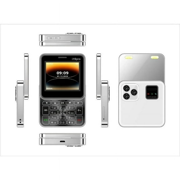 90° Rotating Side Slider Mini Phone, 2.4 “2g GSM DualSim MP3 MP4 Camera Dual Flashlight Wireless FM