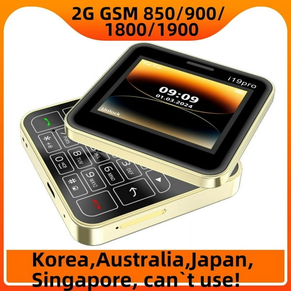 90° Rotating Side Slider Mini Phone, 2.4 “2g GSM DualSim MP3 MP4 Camera Dual Flashlight Wireless FM