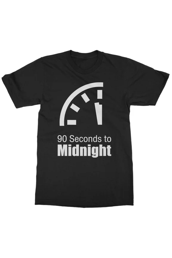 90 Seconds Clock Warning Science Activist Protest Unisex T-Shirt, S-5XL