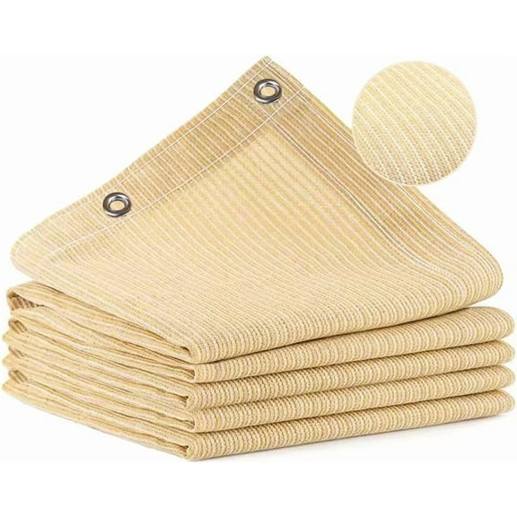 90% Shade Cloth for Patio, 10X10 FT Pergola Shade Cover, Breathable Sun Shade Fabric for Beach, Deck, Porch, Gazebo, Carport, Outdoor Sunshade Screen for Garden, Balcony, Pool.