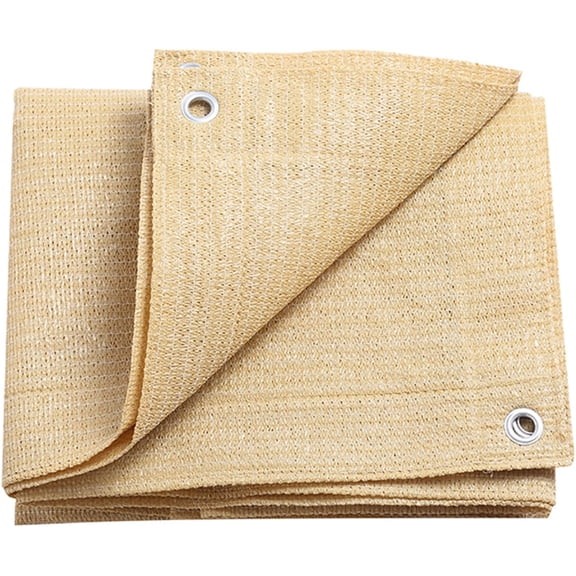 90% Shade Cloth for Plants 6.6 Ft 9.9 Ft Greenhouse Shade Cloth for Protect Vegetable Plants Fruits Flowers Crops - Beige