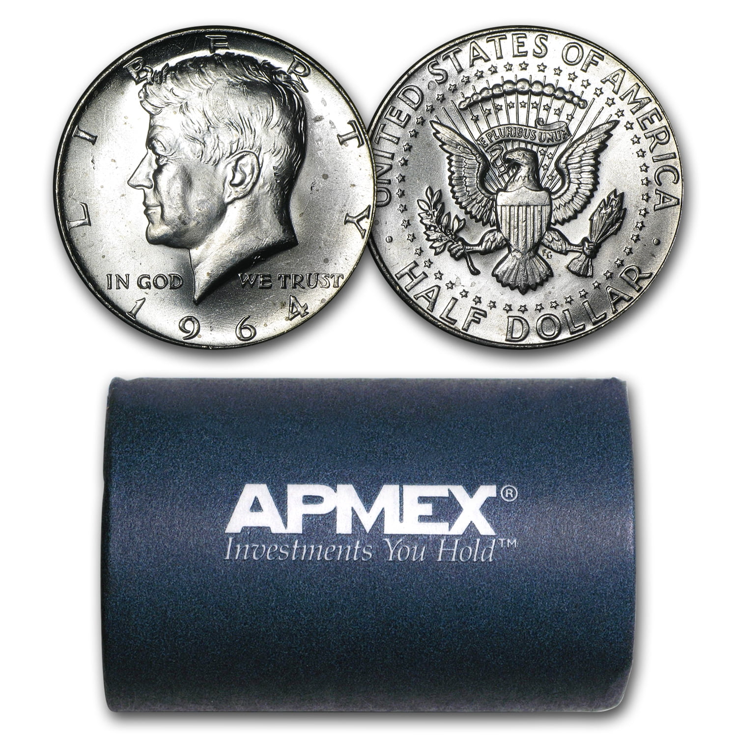 U.S Mint Collectible 90% Silver 1964-P/D Kennedy Half Dollar