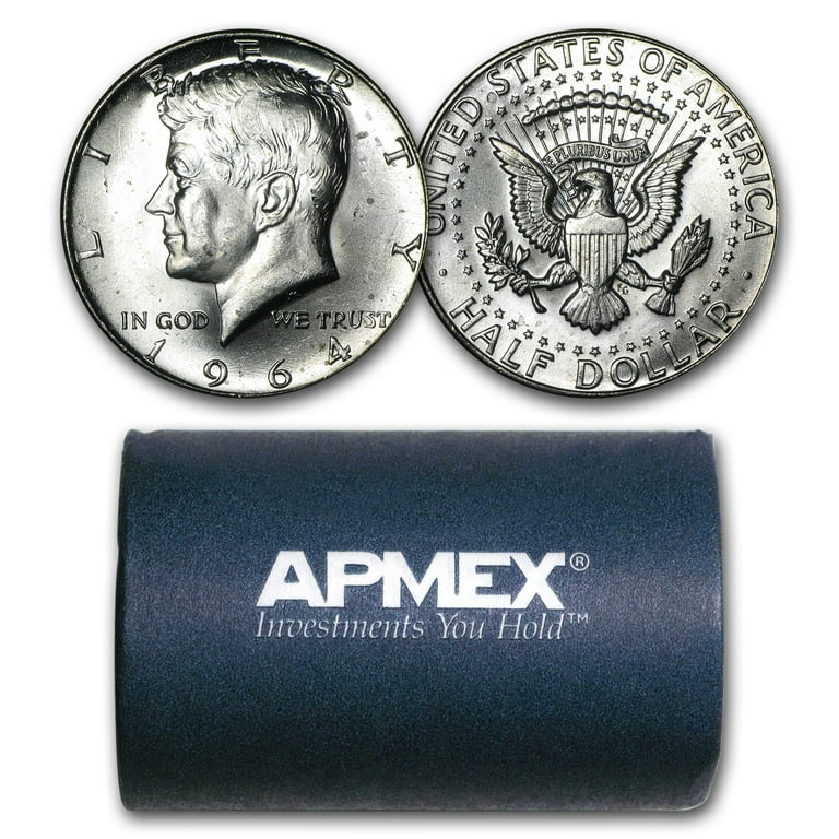 [M-17] FUNNY / 1964 HALF DOLLAR JFK コンチョ CH-964 - 1964 John F. Kennedy Half Dollar, 90% Silver