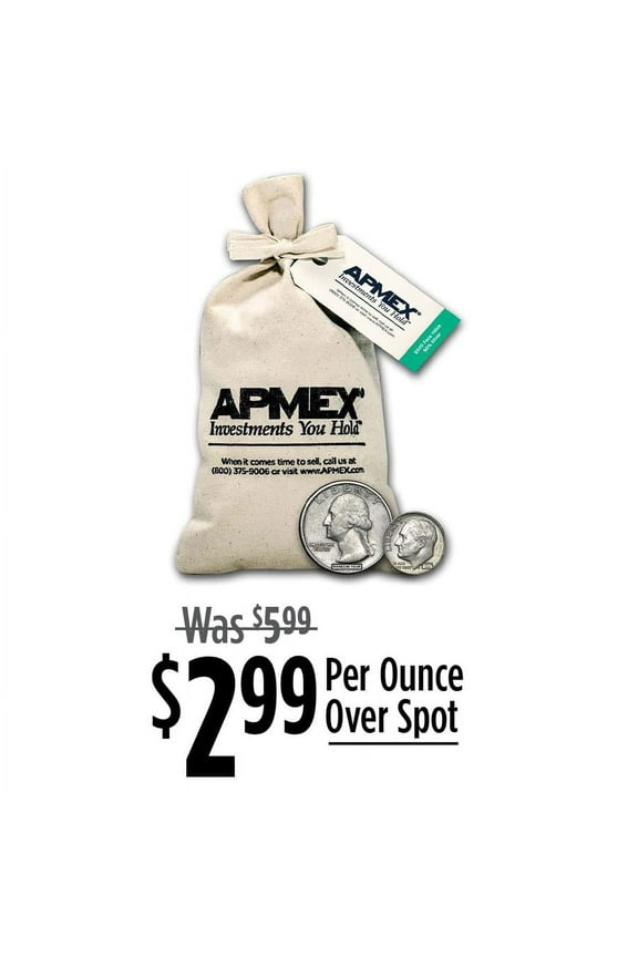 90% Silver Coins - $500 Face Value Bag