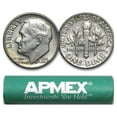 thumbnail image 1 of 90% Silver Roosevelt Dimes 50-Coin Roll Avg Circ, 1 of 3