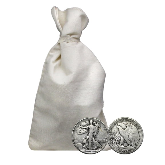 90% Silver Walking Liberty Halves - $50 Face Value Bag