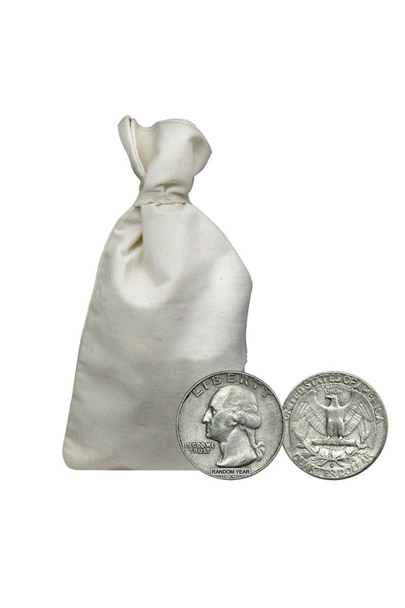 90% Silver Washington Quarters - $100 Face Value Bag
