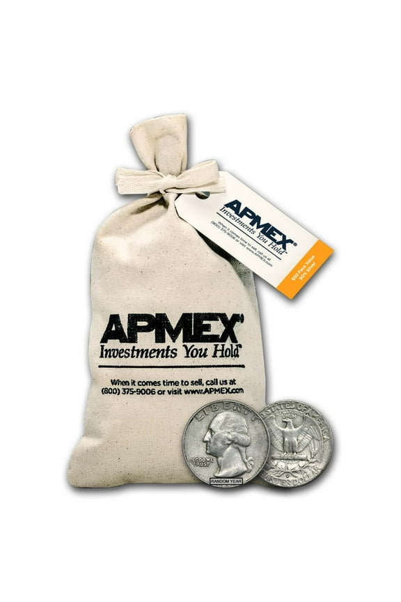 90% Silver Washington Quarters $50 Face Value Bag