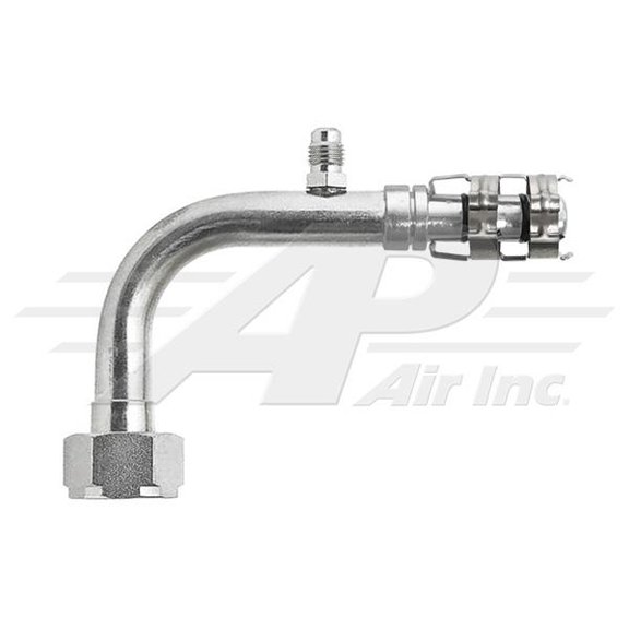 90 Tube O-Ring w/ R12 Port for #10 E-Z Clip Hose
