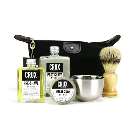 ($90 Value) CRUX Supply Co. Deluxe Shaving Kit for Men