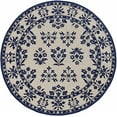 thumbnail image 1 of 90" X 90" Sand or  Blue Polypropylene Rug, 1 of 2
