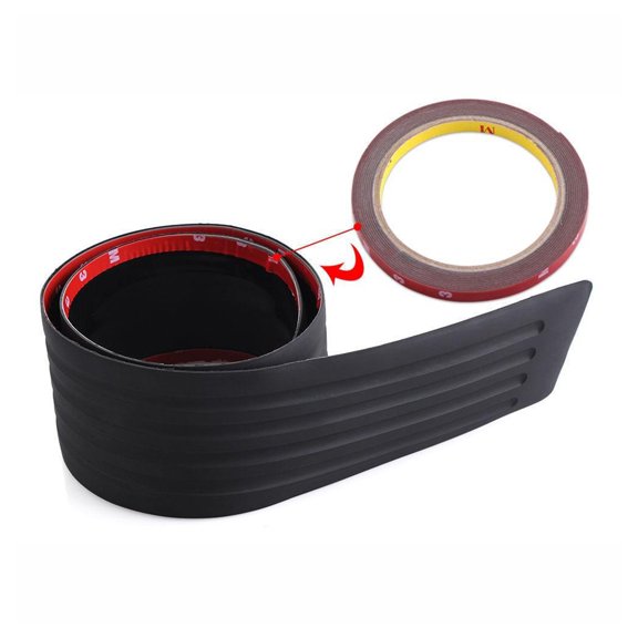 Supvox Black Rubber Car Bumper Protector Trim Flexible Crash Proof Guard