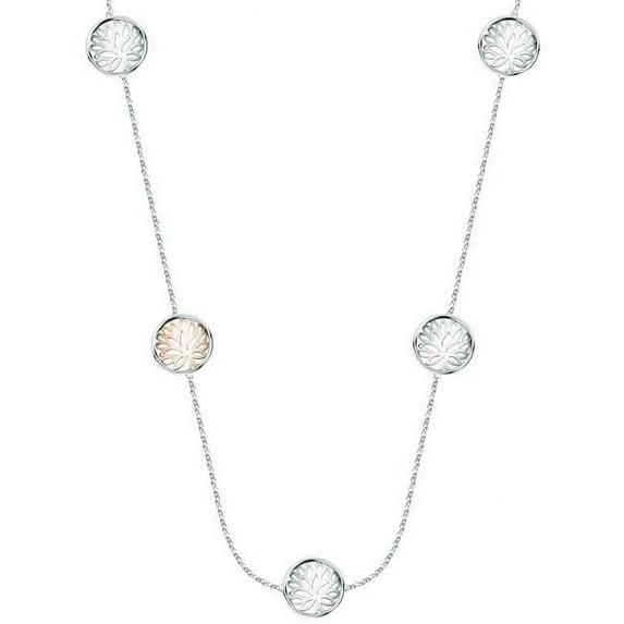 90 cm Loto Stainless Steel Women Necklace, Black