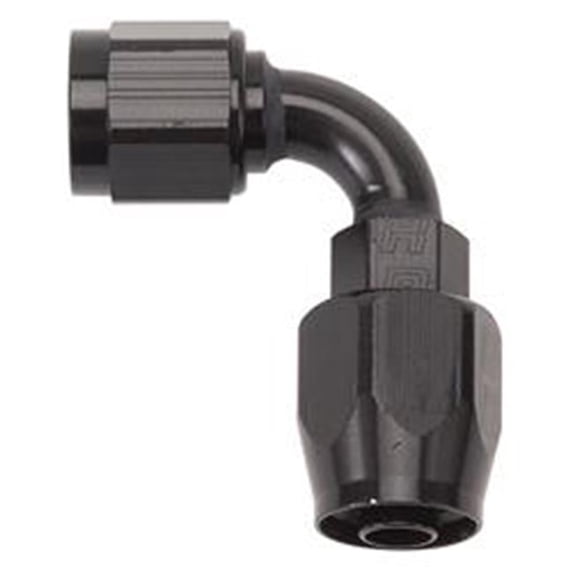 90 deg, -12 AN Full Flow Hose Ends - Black