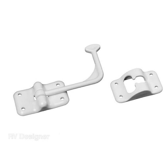 90 deg Plastic Entry Door Holder, White