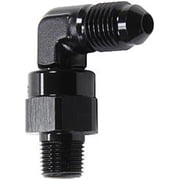 90 deg Swivel -4 AN Male to 0.125 NPT Male Fitting Adapter
