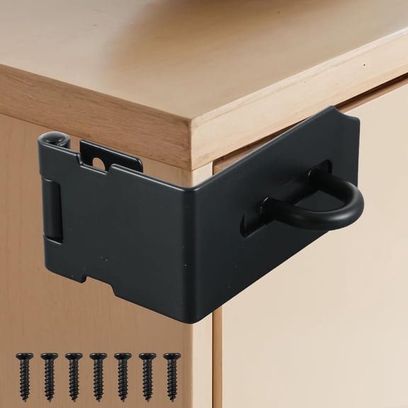 90 degree buckle lock, buckle lock office desk drawer lock heavy duty stainless steel padlock buckle for office desk drawer, file cabinet, toolbox, mailbox, bookshelf, black