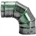 thumbnail image 1 of Selkirk Sport Adjustable 90 Degree Metal Elbow Fitting - Adjustable Elbow - Multicolor — Residential Use, Standard Application, 1 of 1