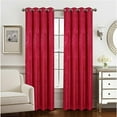 thumbnail image 1 of 90 in. Roxy Two Tone Jacquard Grommet Panel, Red, 1 of 1