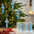 thumbnail image 1 of up to 90% off karymi Christmas Decoration 4PCS Blue Gold Gourd Ornaments Plastic Gourd Decorative Pendants Christmas Tree Arrangement Garland Rattan Ornaments Mens Christmas Gifts up to 90% off, 1 of 6